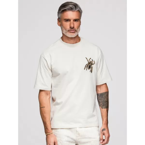  Pánské triko OMBRE OM-TSCT-0277 OFF-WHITE 