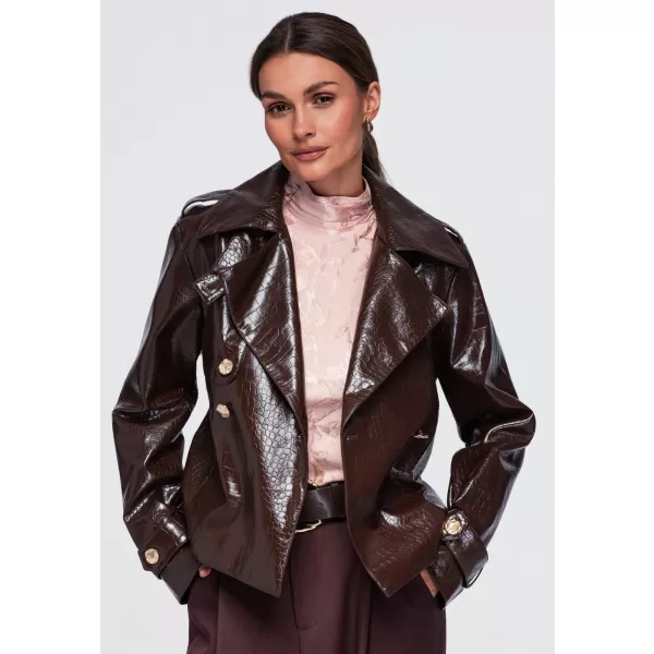  Dámská bunda OMBRE OW-JAFL-0144 BROWN 