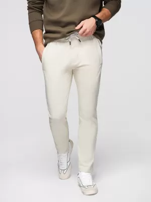 Pánské tepláky OMBRE OM-PABS-0304 CREAM