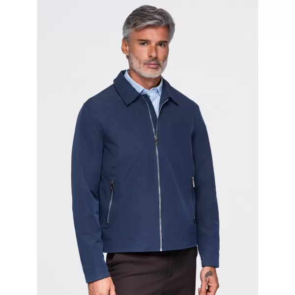  Pánská přechodná bunda OMBRE OM-JANP-0224 NAVY BLUE 