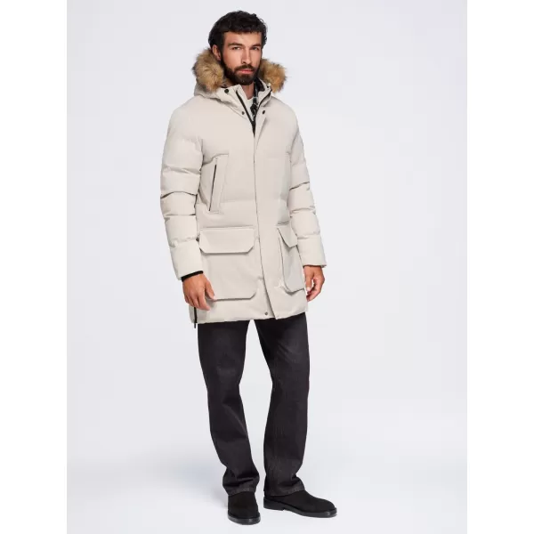  Pánská parka OMBRE OM-JALJ-0310 CREAM 