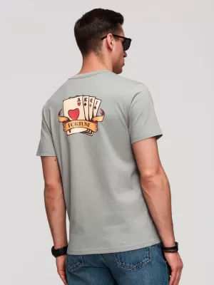 Pánské triko OMBRE OM-TSPT-0257 GREY