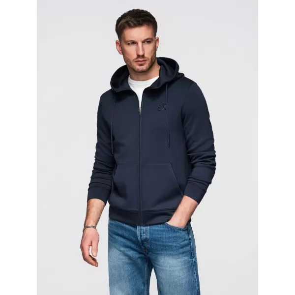 Pánská mikina OMBRE OM-SZBC-0196 NAVY BLUE 