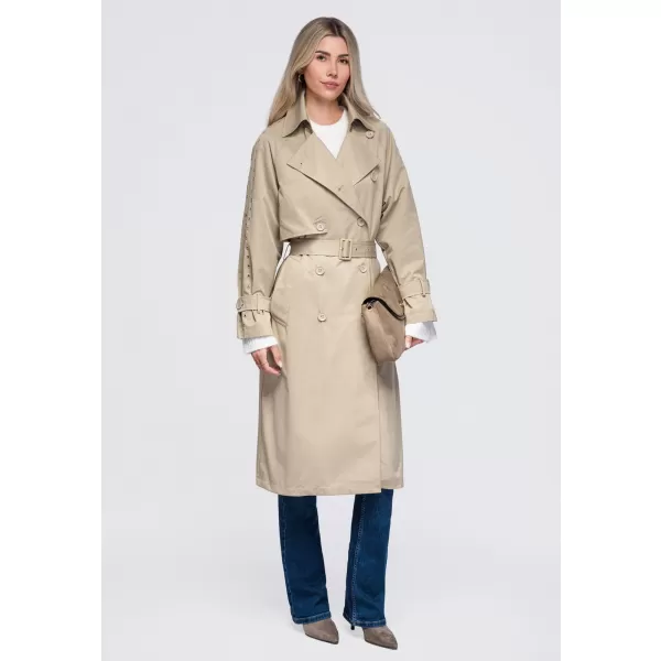  Dámský kabát OMBRE OW-CT-E0004 BEIGE 