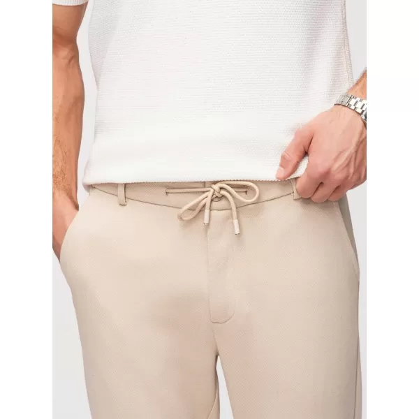  Pánské kalhoty OMBRE OM-PACP-0292 BEIGE 