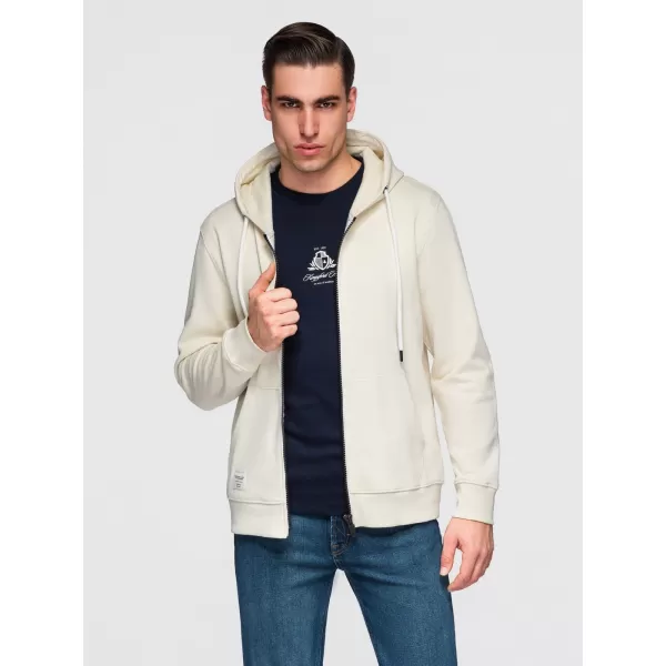  Pánská mikina OMBRE OM-SSBZ-0272 CREAM 
