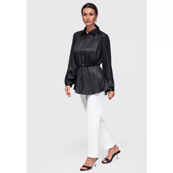  Dámská košile OMBRE OW-SH-E0071 BLACK 