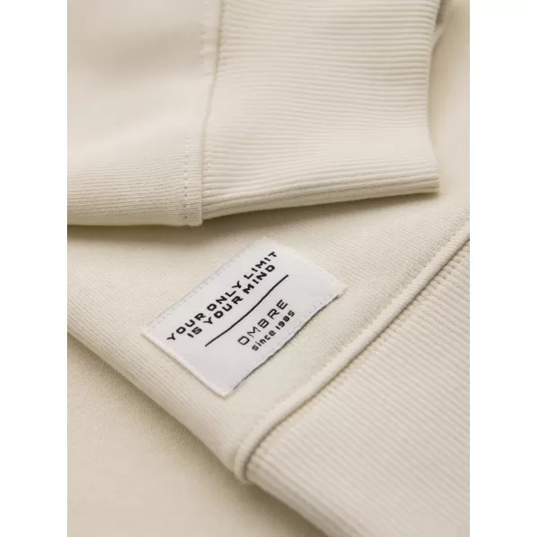 Pánská mikina OMBRE OM-SSBN-0271 CREAM 