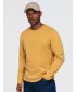 Pánské tričko OMBRE OM-LSBL-0142 MUSTARD