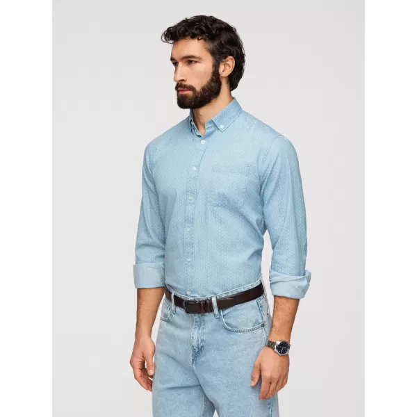  Pánská košile OMBRE K702 LIGHT BLUE 