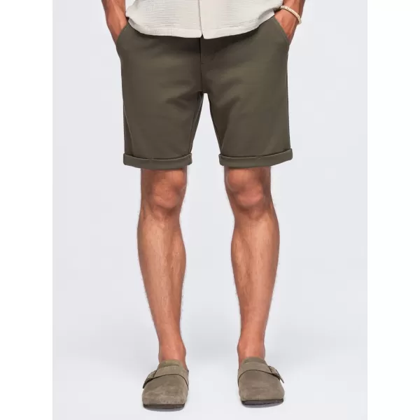  Pánské kraťasy OMBRE OM-SRCS-0206 OLIVE GREEN 