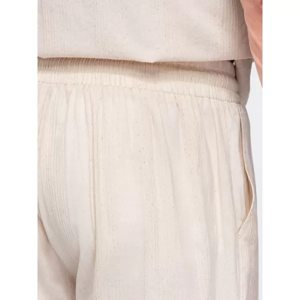  Pánské kraťasy OMBRE OM-SRCS-0209 CREAM 