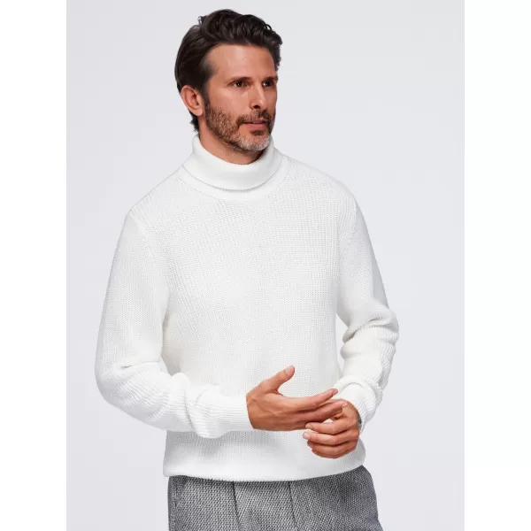  Pánský rolák OMBRE OM-SWTN-0189 WHITE 