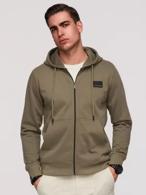 Pánská mikina OMBRE OM-SSZP-0256 OLIVE