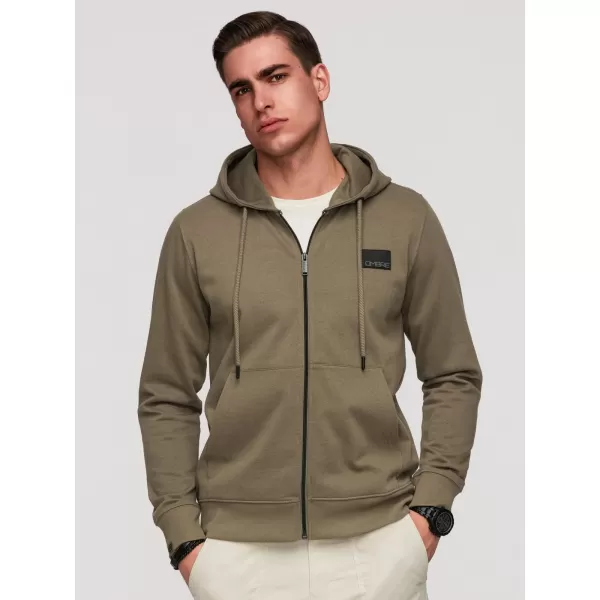  Pánská mikina OMBRE OM-SSZP-0256 OLIVE 
