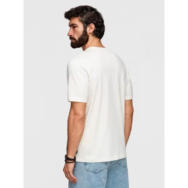  Pánské triko OMBRE OM-TSPT-0286 WHITE 