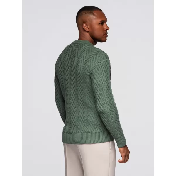  Pánský svetr OMBRE OM-SWSW-0190 MUTED GREEN 