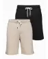 Pánský set kraťas OMBRE Z124 BLACK/BEIGE