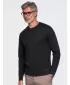 Pánské tričko OMBRE OM-LSBL-0142 BLACK