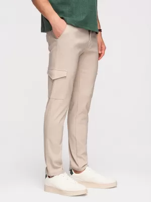 Pánské kalhoty OMBRE P1515 BEIGE
