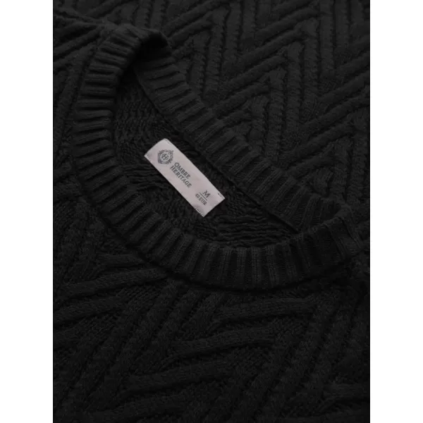  Pánský svetr OMBRE OM-SWSW-0190 BLACK 