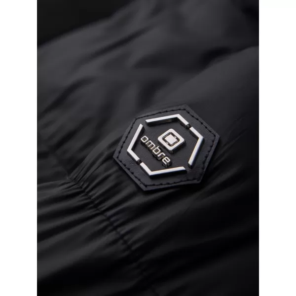  Pánská zimní bunda OMBRE OM-JALJ-0263 BLACK 
