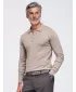 Pánská triko s límečkem OMBRE OM-POLS-0151 BEIGE