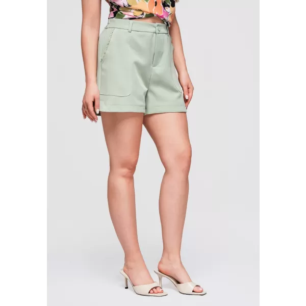  Dámské kraťasy OMBRE OW-ST-E0009 LIGHT GREEN 