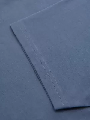 Pánské triko OMBRE OM-TSBS-0268 WHITE/GRAPHITE/BLUE DENIM