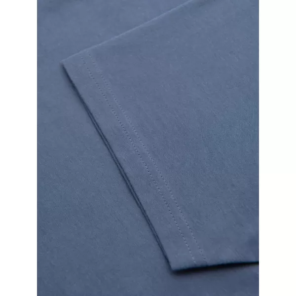  Pánské triko OMBRE OM-TSBS-0268 WHITE/GRAPHITE/BLUE DENIM 