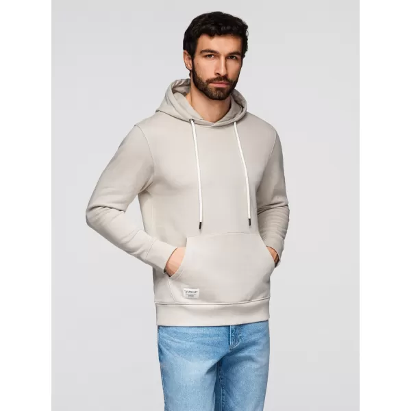  Pánská mikina OMBRE OM-SSBN-0270 LIGHT BEIGE 