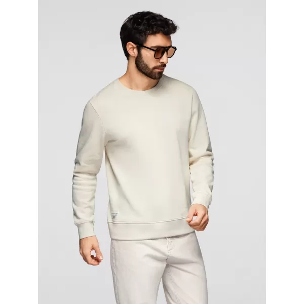  Pánská mikina OMBRE OM-SSBN-0271 CREAM 