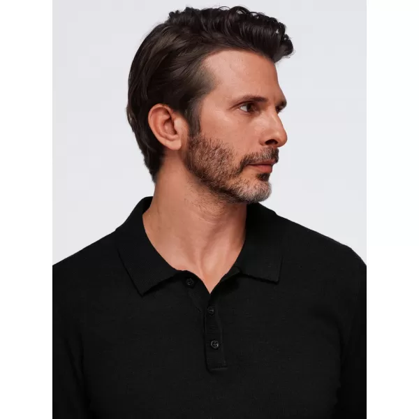  Pánská triko s límečkem OMBRE OM-POLS-0151 BLACK 