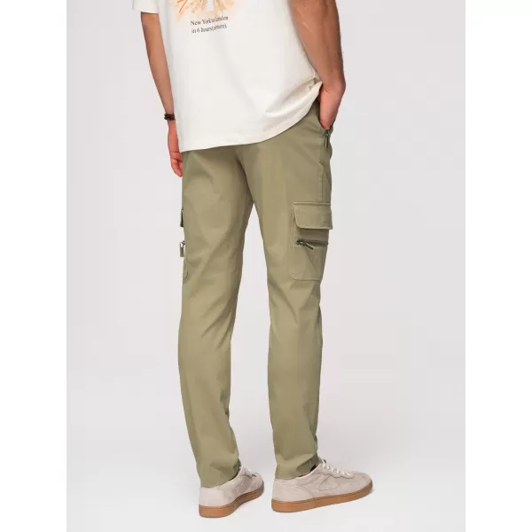  Pánské kalhoty OMBRE P1517 OLIVE 