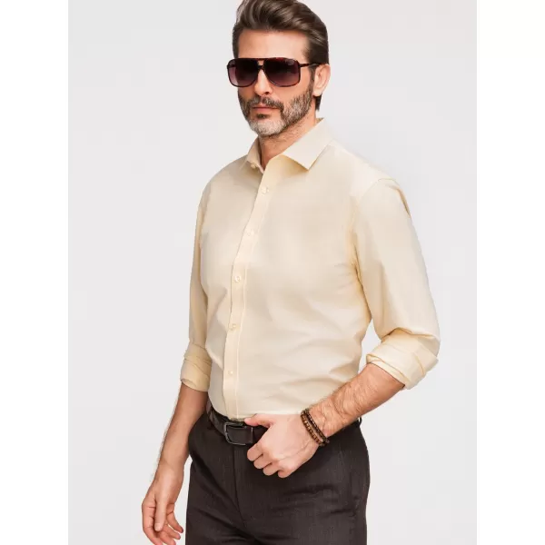  Pánská košile OMBRE K705 LIGHT YELLOW 