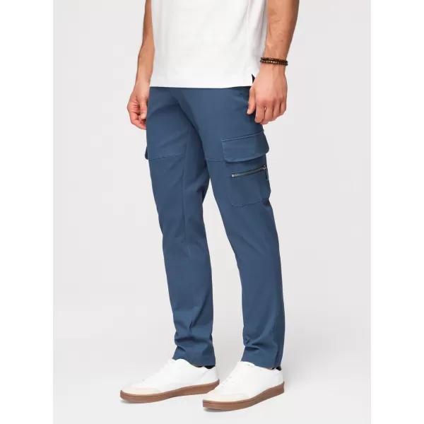  Pánské kalhoty OMBRE P1517 DARK BLUE 