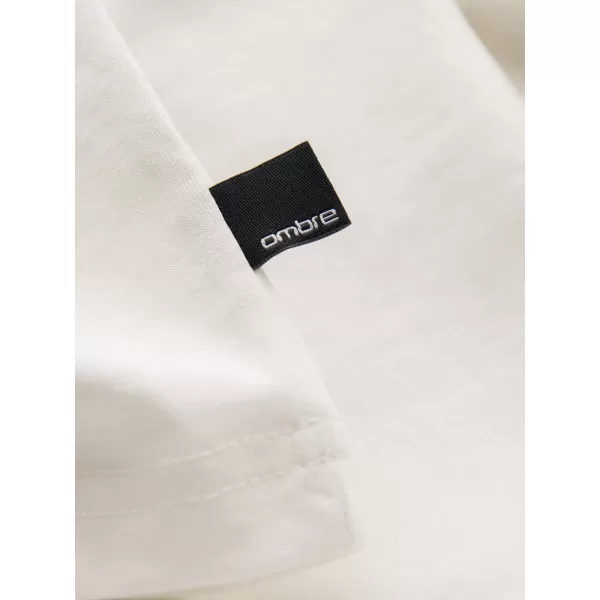  Pánské triko OMBRE OM-TSPT-0286 WHITE 