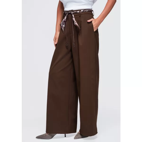  Dámské kalhoty OMBRE OW-PA-E0020 BROWN 
