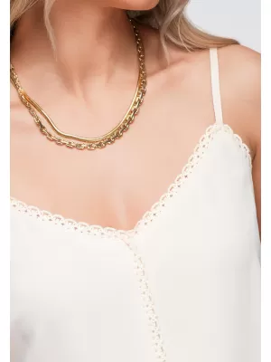 Dámské tílko OMBRE OW-TS-E0057 BEIGE