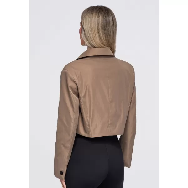  Dámské sako OMBRE OW-BL-E0007 BEIGE 