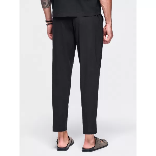  Pánské kalhoty OMBRE OM-PACP-0312 BLACK 