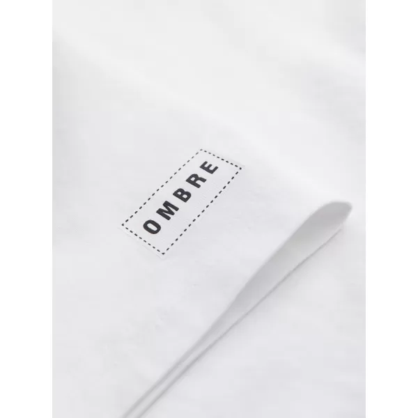  Pánské triko OMBRE OM-TSPT-0269 WHITE 