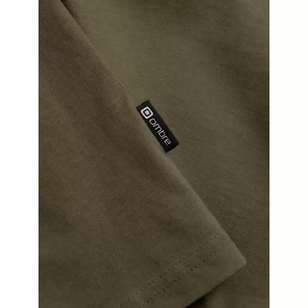  Pánské tričko OMBRE L171 DARK OLIVE 