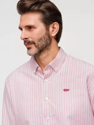 Pánská košile OMBRE K703 PINK
