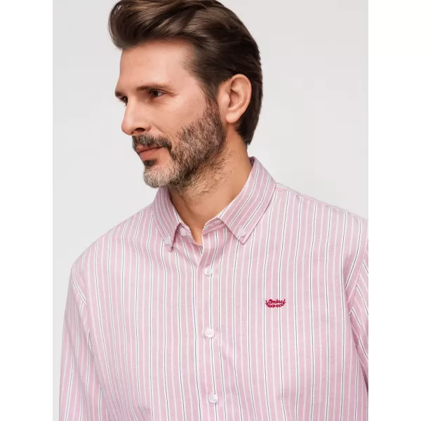  Pánská košile OMBRE K703 PINK 