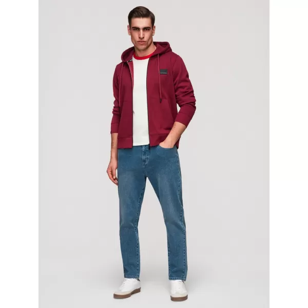  Pánská mikina OMBRE OM-SSZP-0256 RED 