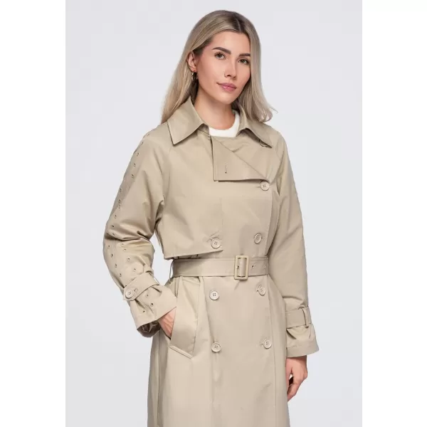  Dámský kabát OMBRE OW-CT-E0004 BEIGE 