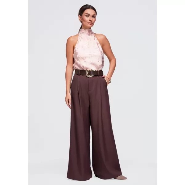  Dámské kalhoty OMBRE OW-PA-E0019 BROWN 