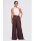 Dámské kalhoty OMBRE OW-PA-E0019 BROWN