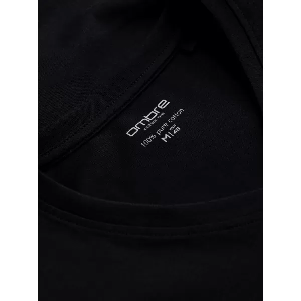  Pánské tričko OMBRE L171 BLACK 